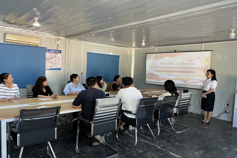 凯时尊龙人生就是博集团青年宣讲团走进项目工地